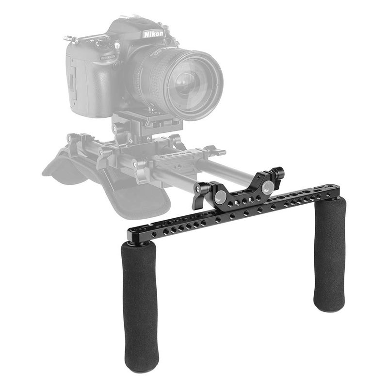 CAMVATE Sponge Handle Grips with 15mm Dual Rod Clamp for DSLR Camera Shoulder Rig - 2253 - Image 2